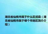 湖北省仙桃市屬于什么區(qū)或縣（湖北省仙桃市屬于哪個市地區(qū)簡介介紹）