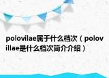 polovilae屬于什么檔次（polovillae是什么檔次簡介介紹）
