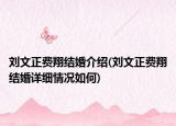 劉文正費翔結(jié)婚介紹(劉文正費翔結(jié)婚詳細情況如何)