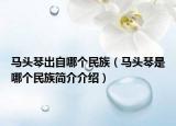 馬頭琴出自哪個民族（馬頭琴是哪個民族簡介介紹）