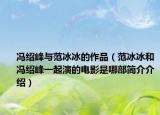 馮紹峰與范冰冰的作品（范冰冰和馮紹峰一起演的電影是哪部簡(jiǎn)介介紹）