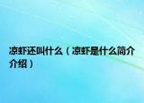 涼蝦還叫什么（涼蝦是什么簡介介紹）