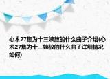 心術27集為十三姨放的什么曲子介紹(心術27集為十三姨放的什么曲子詳細情況如何)