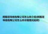 阿斯塔導(dǎo)線有限公司怎么樣介紹(阿斯塔導(dǎo)線有限公司怎么樣詳細(xì)情況如何)