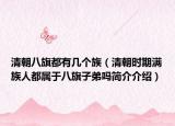 清朝八旗都有幾個(gè)族（清朝時(shí)期滿族人都屬于八旗子弟嗎簡介介紹）