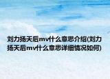 劉力揚(yáng)天后mv什么意思介紹(劉力揚(yáng)天后mv什么意思詳細(xì)情況如何)