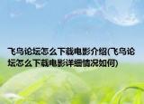 飛鳥論壇怎么下載電影介紹(飛鳥論壇怎么下載電影詳細情況如何)
