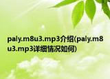 paly.m8u3.mp3介紹(paly.m8u3.mp3詳細情況如何)