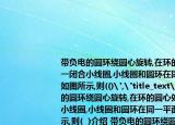 帶負電的圓環(huán)繞圓心旋轉(zhuǎn),在環(huán)的圓心處有一閉合小線圈,小線圈和圓環(huán)在同一平面內(nèi),如圖所示,則(()