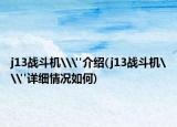 j13戰(zhàn)斗機\