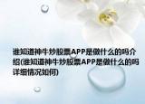 誰知道神牛炒股票APP是做什么的嗎介紹(誰知道神牛炒股票APP是做什么的嗎詳細情況如何)