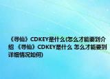 《尋仙》CDKEY是什么(怎么才能要到介紹 《尋仙》CDKEY是什么 怎么才能要到詳細(xì)情況如何)