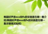 韓國(guó)好聲音exo和fx的宋茜是在哪一集介紹(韓國(guó)好聲音exo和fx的宋茜是在哪一集詳細(xì)情況如何)