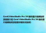 Corel(VideoStudio Pro X4 制作圖片視頻如何添加音介紹 Corel VideoStudio Pro X4 制作圖片視頻如何添加音詳細情況如何)