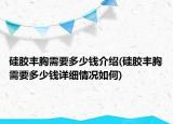 硅膠豐胸需要多少錢介紹(硅膠豐胸需要多少錢詳細(xì)情況如何)
