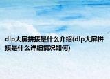 dlp大屏拼接是什么介紹(dlp大屏拼接是什么詳細(xì)情況如何)