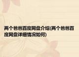 兩個爸爸百度網盤介紹(兩個爸爸百度網盤詳細情況如何)