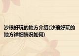 沙瑯好玩的地方介紹(沙瑯好玩的地方詳細(xì)情況如何)
