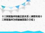 十三阿哥胤祥和雍正的關(guān)系（康熙年間十三阿哥胤祥為何被幽禁簡(jiǎn)介介紹）