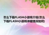 怎么下載FLASH小游戲介紹(怎么下載FLASH小游戲詳細(xì)情況如何)