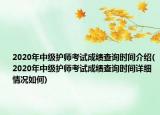2020年中級護(hù)師考試成績查詢時(shí)間介紹(2020年中級護(hù)師考試成績查詢時(shí)間詳細(xì)情況如何)