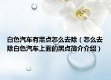 白色汽車有黑點怎么去除（怎么去除白色汽車上面的黑點簡介介紹）