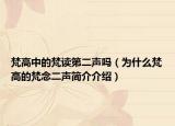 梵高中的梵讀第二聲嗎（為什么梵高的梵念二聲簡介介紹）
