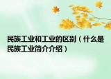 民族工業(yè)和工業(yè)的區(qū)別（什么是民族工業(yè)簡介介紹）