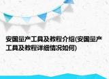 安國量產(chǎn)工具及教程介紹(安國量產(chǎn)工具及教程詳細(xì)情況如何)