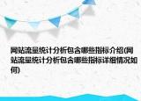 網(wǎng)站流量統(tǒng)計(jì)分析包含哪些指標(biāo)介紹(網(wǎng)站流量統(tǒng)計(jì)分析包含哪些指標(biāo)詳細(xì)情況如何)