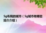 5g布局的城市（5g城市有哪些簡介介紹）