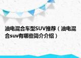 油電混合車型SUV推薦（油電混合suv有哪些簡介介紹）