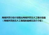 網(wǎng)絡(luò)扶貧行動計劃指出網(wǎng)絡(luò)扶貧五大工程分別是（網(wǎng)絡(luò)扶貧的五大工程指的是哪五簡介介紹）