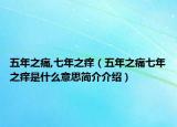 五年之痛,七年之癢（五年之痛七年之癢是什么意思簡介介紹）