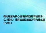 微處理器為核心組成的微型計算機(jī)屬于什么計算機(jī)（計算機(jī)微處理器又稱為什么簡介介紹）