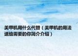 美甲機用什么代替（美甲機的用法 送給需要的你簡介介紹）