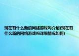 現(xiàn)在有什么新的網(wǎng)絡(luò)游戲嗎介紹(現(xiàn)在有什么新的網(wǎng)絡(luò)游戲嗎詳細(xì)情況如何)