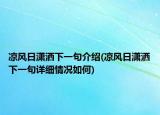 涼風(fēng)日瀟灑下一句介紹(涼風(fēng)日瀟灑下一句詳細情況如何)