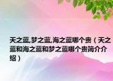 天之藍(lán),夢之藍(lán),海之藍(lán)哪個貴（天之藍(lán)和海之藍(lán)和夢之藍(lán)哪個貴簡介介紹）