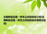 去朝鮮旅游是一種怎么樣的體驗介紹(去朝鮮旅游是一種怎么樣的體驗詳細(xì)情況如何)