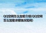 QQ空間怎么加密介紹(QQ空間怎么加密詳細(xì)情況如何)