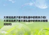 大家說說虎子是不是私服中的敗類介紹(大家說說虎子是不是私服中的敗類詳細情況如何)