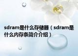 sdram是什么存儲器（sdram是什么內(nèi)存條簡介介紹）