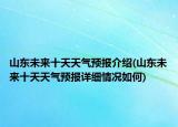 山東未來(lái)十天天氣預(yù)報(bào)介紹(山東未來(lái)十天天氣預(yù)報(bào)詳細(xì)情況如何)