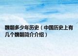 魏朝多少年歷史（中國歷史上有幾個魏朝簡介介紹）