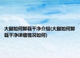 大腳如何卸載干凈介紹(大腳如何卸載干凈詳細情況如何)