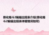 獸化格斗2蝙蝠出招表介紹(獸化格斗2蝙蝠出招表詳細(xì)情況如何)