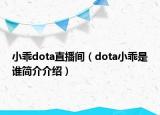 小乖dota直播間（dota小乖是誰(shuí)簡(jiǎn)介介紹）
