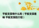 平板支撐有什么用（平板支撐是啥 平板支撐的介紹）