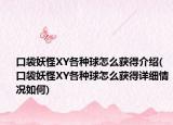 口袋妖怪XY各種球怎么獲得介紹(口袋妖怪XY各種球怎么獲得詳細(xì)情況如何)